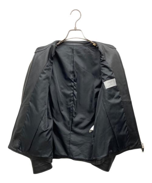 STUDIOUS（ステュディオス）STUDIOUS (ステュディオス) ラムレザーシングルライダースジャケット ブラック サイズ:2の古着・服飾アイテム