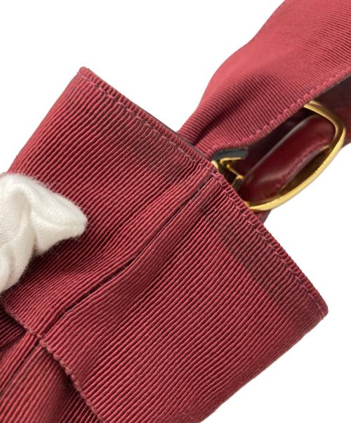Salvatore Ferragamo（サルヴァトーレ フェラガモ）Salvatore Ferragamo (サルヴァトーレ フェラガモ) ヴィラハンドバッグ ボルドーの古着・服飾アイテム