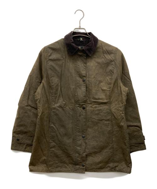 Barbour（バブアー）Barbour (バブアー) SHORT NEWMARKET WAX JACKET カーキ サイズ:UK14の古着・服飾アイテム