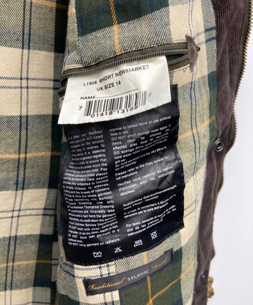 Barbour（バブアー）Barbour (バブアー) SHORT NEWMARKET WAX JACKET カーキ サイズ:UK14の古着・服飾アイテム