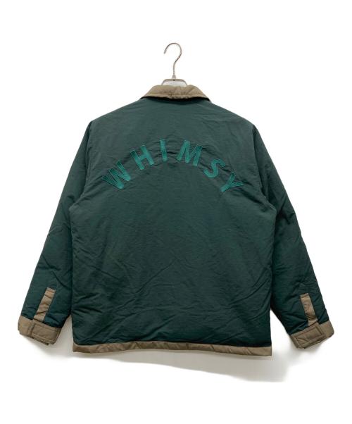 WHIMSY（ウィムジー）WHIMSY (ウィムジー) 2-FACE DOWN JACKET グリーン サイズ:Lの古着・服飾アイテム