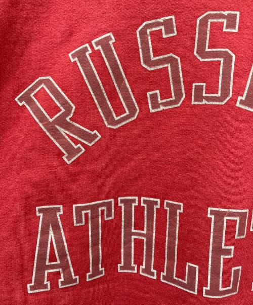 RUSSELL ATHLETIC（ラッセルアスレチック）RUSSELL ATHLETIC (ラッセルアスレチック) スナップボタンスウェットカーディガン レッド サイズ:Lの古着・服飾アイテム