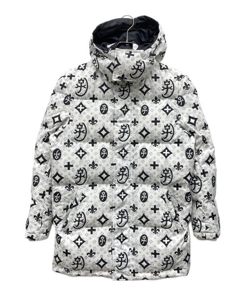 CASTELBAJAC（カステルバジャック）CASTELBAJAC (カステルバジャック) モノグラム中綿コート ホワイト サイズ:46の古着・服飾アイテム