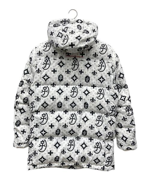 CASTELBAJAC（カステルバジャック）CASTELBAJAC (カステルバジャック) モノグラム中綿コート ホワイト サイズ:46の古着・服飾アイテム