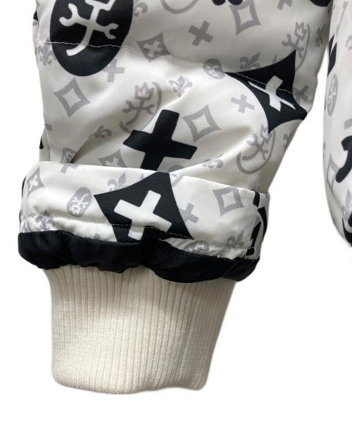 CASTELBAJAC（カステルバジャック）CASTELBAJAC (カステルバジャック) モノグラム中綿コート ホワイト サイズ:46の古着・服飾アイテム