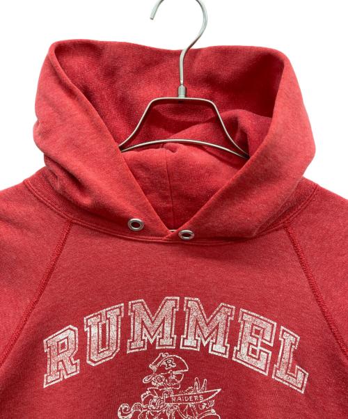 Champion（チャンピオン）Champion (チャンピオン) 3段プリントパーカー レッド サイズ:LARGEの古着・服飾アイテム