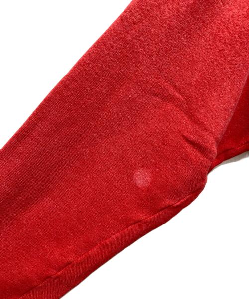 Champion（チャンピオン）Champion (チャンピオン) 3段プリントパーカー レッド サイズ:LARGEの古着・服飾アイテム