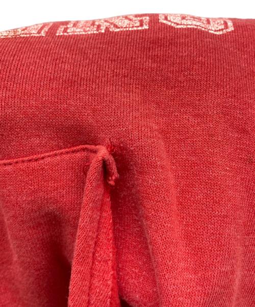 Champion（チャンピオン）Champion (チャンピオン) 3段プリントパーカー レッド サイズ:LARGEの古着・服飾アイテム