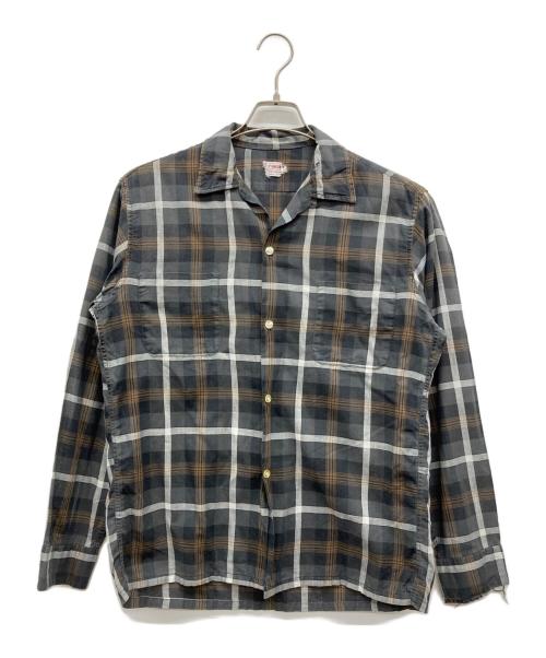 McGREGOR（マクレガー）McGREGOR (マクレガー) オープンカラーシャツ グレー サイズ:15　Mの古着・服飾アイテム