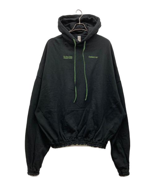 SHINYA KOZUKA ORDINARY LIFE（シンヤコズカ オーディナリー ライフ）SHINYA KOZUKA ORDINARY LIFE (シンヤコズカ オーディナリー ライフ) ORDINARY GIANT HOODIE WITH POLARTEC ブラック サイズ:MEDIUMの古着・服飾アイテム