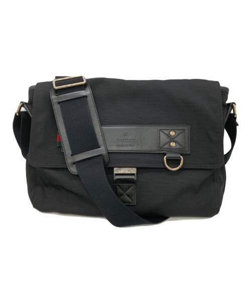 GUCCI（グッチ）GUCCI (グッチ) シェリーラインショルダーバッグ ブラックの古着・服飾アイテム