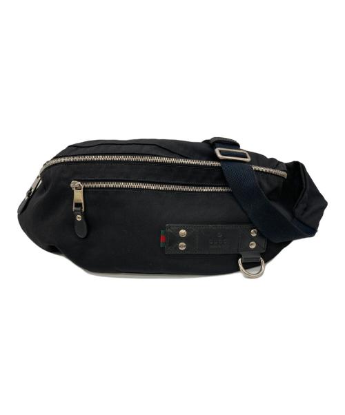 GUCCI（グッチ）GUCCI (グッチ) シェリーラインウエストポーチ ブラックの古着・服飾アイテム