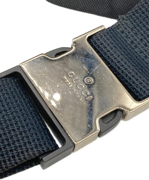 GUCCI（グッチ）GUCCI (グッチ) シェリーラインウエストポーチ ブラックの古着・服飾アイテム