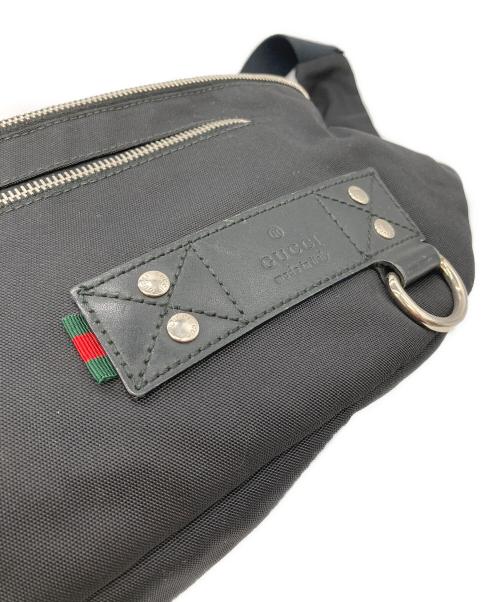 GUCCI（グッチ）GUCCI (グッチ) シェリーラインウエストポーチ ブラックの古着・服飾アイテム