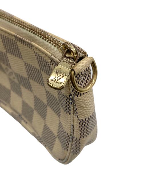 LOUIS VUITTON（ルイ ヴィトン）LOUIS VUITTON (ルイ ヴィトン) ダミエ・アズール・ミニポシェット アクセソワール ベージュの古着・服飾アイテム