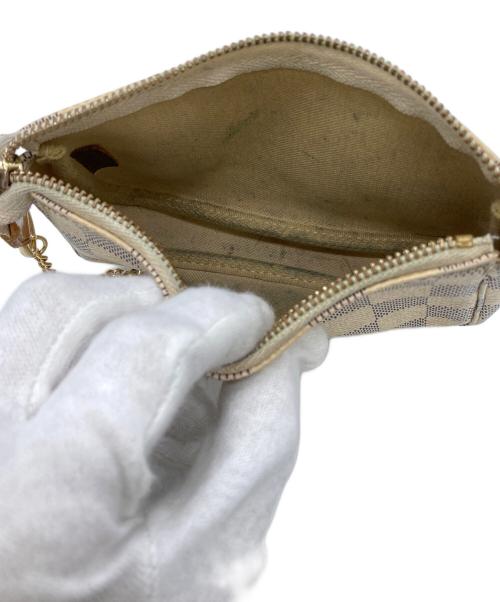 LOUIS VUITTON（ルイ ヴィトン）LOUIS VUITTON (ルイ ヴィトン) ダミエ・アズール・ミニポシェット アクセソワール ベージュの古着・服飾アイテム