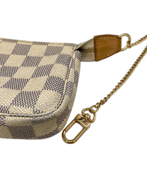 LOUIS VUITTON（ルイ ヴィトン）LOUIS VUITTON (ルイ ヴィトン) ダミエ・アズール・ミニポシェット アクセソワール ベージュの古着・服飾アイテム