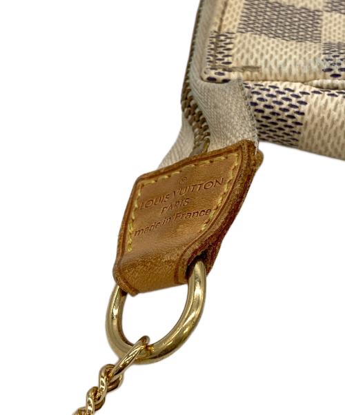 LOUIS VUITTON（ルイ ヴィトン）LOUIS VUITTON (ルイ ヴィトン) ダミエ・アズール・ミニポシェット アクセソワール ベージュの古着・服飾アイテム
