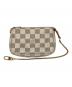 LOUIS VUITTON（ルイ ヴィトン）の古着「ダミエ・アズール・ミニポシェット アクセソワール」｜ベージュ