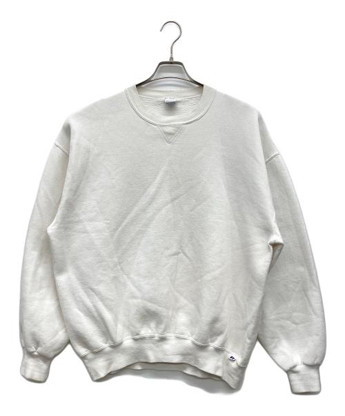 RUSSELL（ラッセル）RUSSELL (ラッセル) 無地前Vガゼットスウェット ホワイト サイズ:XLの古着・服飾アイテム