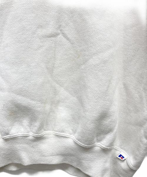 RUSSELL（ラッセル）RUSSELL (ラッセル) 無地前Vガゼットスウェット ホワイト サイズ:XLの古着・服飾アイテム