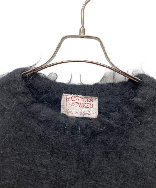 HEATHER & TWEED（ヘザーアンドツイード）HEATHER & TWEED (ヘザーアンドツイード) モヘアニット ブラック サイズ:Mの古着・服飾アイテム