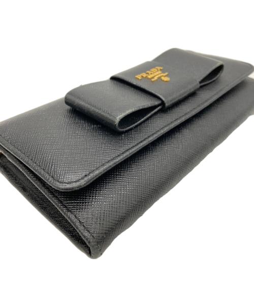 PRADA（プラダ）PRADA (プラダ) 長財布 ブラックの古着・服飾アイテム