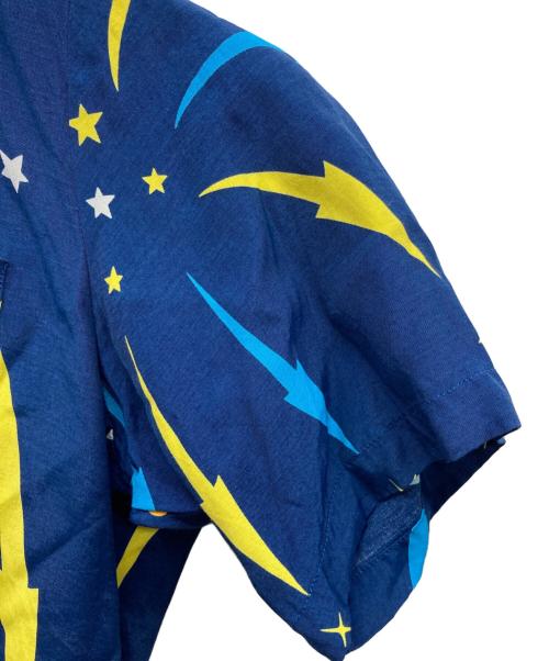 Aloha Blossom（アロハブロッサム）Aloha Blossom (アロハブロッサム) HANABIアロハシャツ ネイビー サイズ:36の古着・服飾アイテム