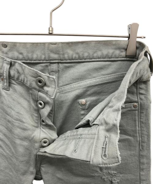 ISAMU KATAYAMA BACKLASH（イサムカタヤマ・バックラッシュ）ISAMU KATAYAMA BACKLASH (イサムカタヤマ・バックラッシュ) クラッシュパンツ グレー サイズ:Mの古着・服飾アイテム