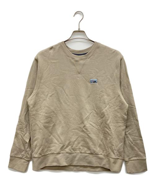 Patagonia（パタゴニア）Patagonia (パタゴニア) DAILY CREWNECK SWEATSHIRT ベージュ サイズ:Sの古着・服飾アイテム