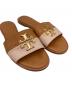 中古・古着 TORY BURCH (トリーバーチ) サンダル ベージュ サイズ:6 1/2M：5000円