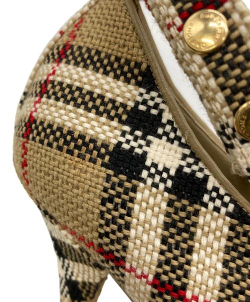 BURBERRY LONDON（バーバリーロンドン）BURBERRY LONDON (バーバリーロンドン) ノバチェックハイヒールパンプス ベージュ サイズ:36の古着・服飾アイテム