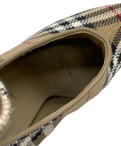 BURBERRY LONDON（バーバリーロンドン）BURBERRY LONDON (バーバリーロンドン) ノバチェックハイヒールパンプス ベージュ サイズ:36の古着・服飾アイテム