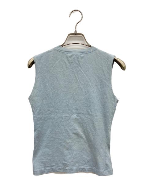 Christian Dior（クリスチャン ディオール）Christian Dior (クリスチャン ディオール) ノースリーブカットソー スカイブルー サイズ:36の古着・服飾アイテム