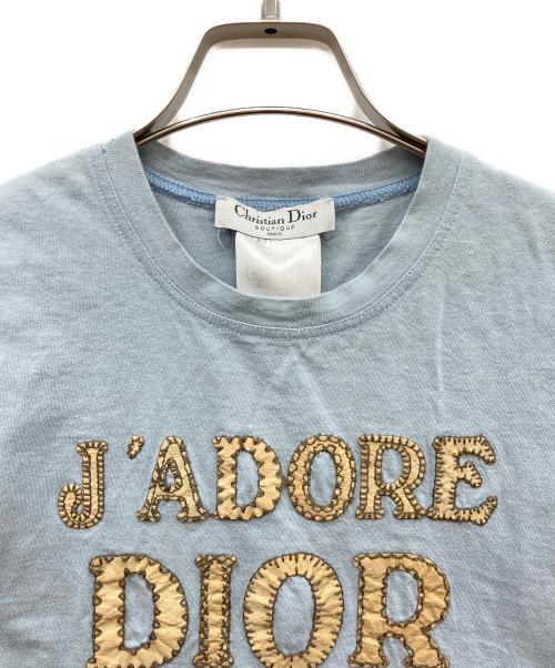 Christian Dior（クリスチャン ディオール）Christian Dior (クリスチャン ディオール) ノースリーブカットソー スカイブルー サイズ:36の古着・服飾アイテム