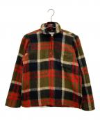 CAMPUSキャンパス）の古着「ハーフジップニット」｜レッド