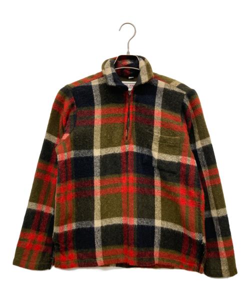 CAMPUS（キャンパス）CAMPUS (キャンパス) ハーフジップニット レッド サイズ:18の古着・服飾アイテム