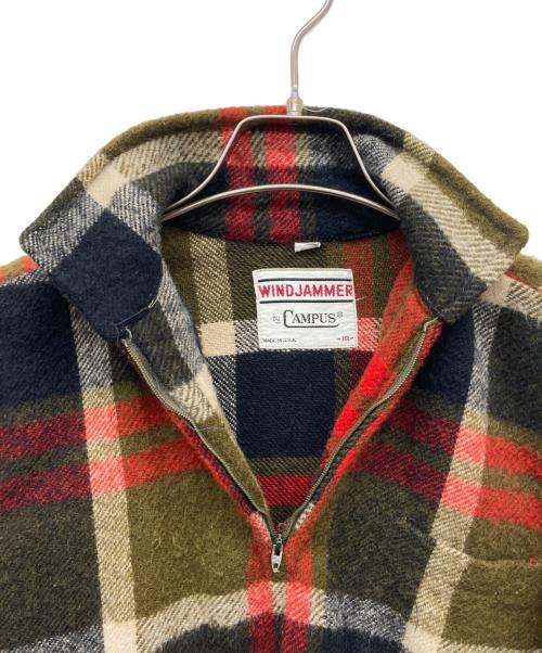 CAMPUS（キャンパス）CAMPUS (キャンパス) ハーフジップニット レッド サイズ:18の古着・服飾アイテム