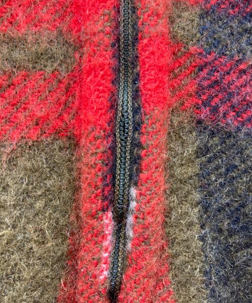 CAMPUS（キャンパス）CAMPUS (キャンパス) ハーフジップニット レッド サイズ:18の古着・服飾アイテム