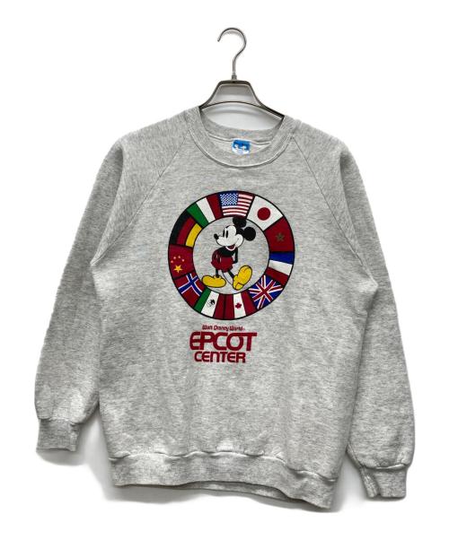 DISNEY（ディズニー）Disney (ディズニー) キャラクタープリントスウェット グレー サイズ:XLの古着・服飾アイテム