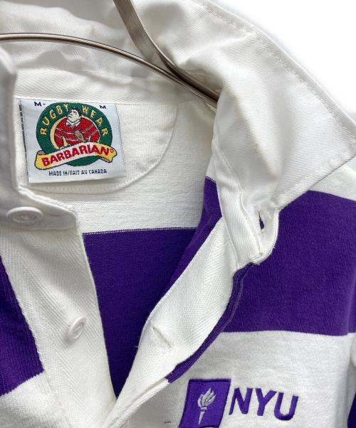 BARBARIAN（バーバリアン）BARBARIAN (バーバリアン) NYCラガーシャツ パープル サイズ:Mの古着・服飾アイテム