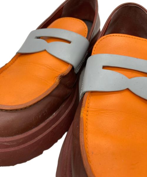 CAMPER（カンペール）CAMPER (カンペール) Walden バーガンディー/オレンジ/ブルー サイズ:39の古着・服飾アイテム