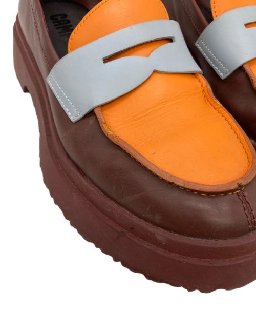 CAMPER（カンペール）CAMPER (カンペール) Walden バーガンディー/オレンジ/ブルー サイズ:39の古着・服飾アイテム