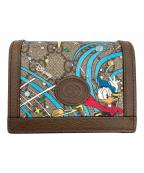 GUCCI×DISNEYグッチ×ディズニー）の古着「GGスプリームDisney財布」｜ブラウン