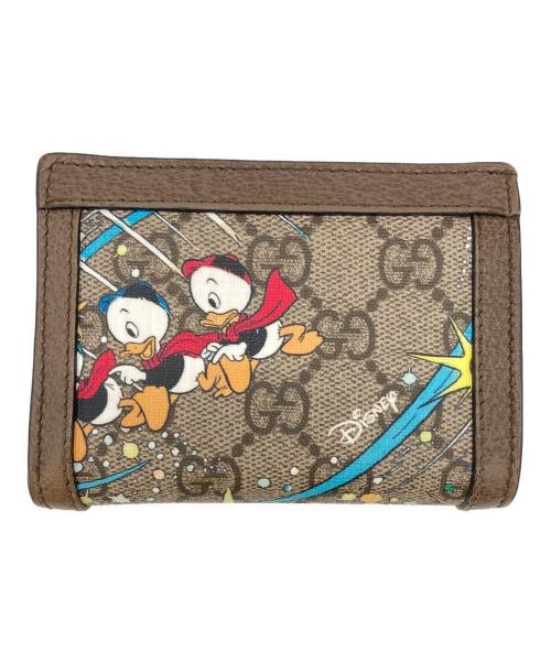 GUCCI（グッチ）GUCCI (グッチ) DISNEY (ディズニー) GGスプリームDisney財布 ブラウンの古着・服飾アイテム
