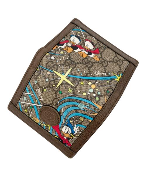 GUCCI（グッチ）GUCCI (グッチ) DISNEY (ディズニー) GGスプリームDisney財布 ブラウンの古着・服飾アイテム