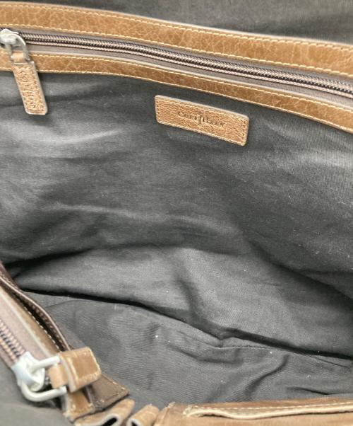 COLE HAAN（コールハーン）COLE HAAN (コールハーン) レザーハンドバッグ ブラウンの古着・服飾アイテム