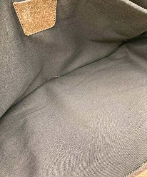 COLE HAAN（コールハーン）COLE HAAN (コールハーン) レザーハンドバッグ ブラウンの古着・服飾アイテム