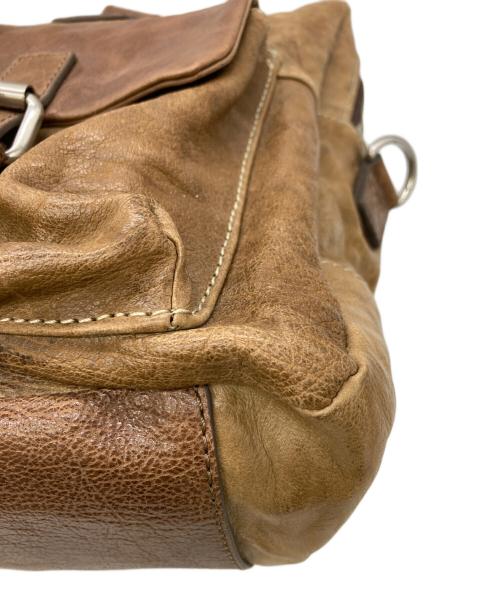 COLE HAAN（コールハーン）COLE HAAN (コールハーン) レザーハンドバッグ ブラウンの古着・服飾アイテム