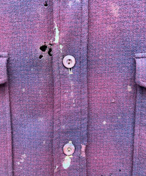 PENDLETON（ペンドルトン）PENDLETON (ペンドルトン) エルボーパッチウールシャツ ボルドー サイズ:不明の古着・服飾アイテム